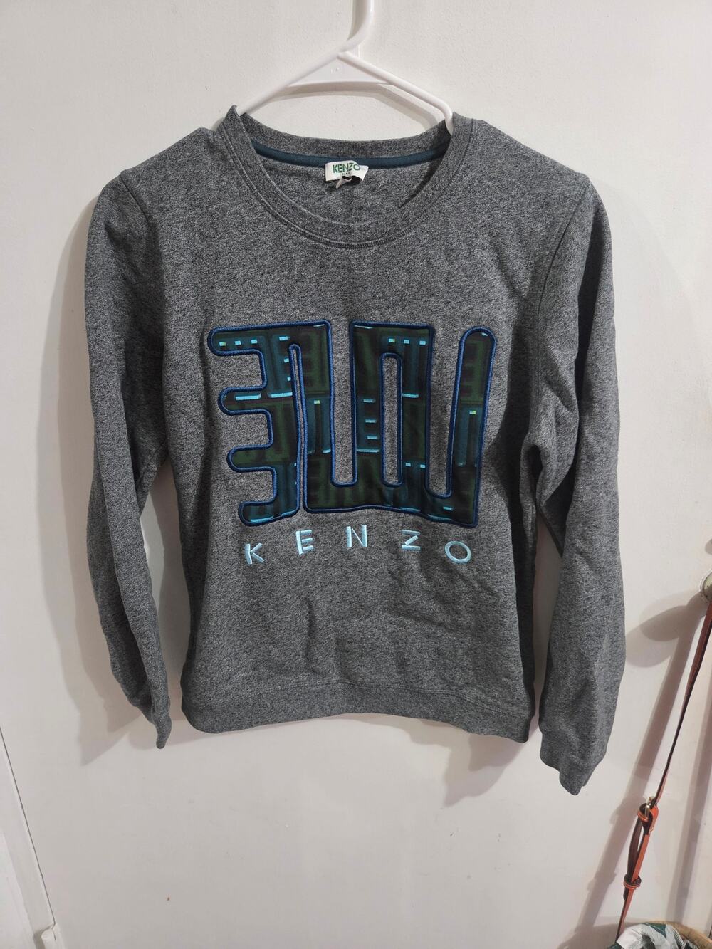 Kenzo Paris LOVE grey women's sweatshirt pullover M